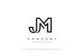 Letter JM or MJ Logo Design