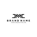 letter JMC logo design concept vector Royalty Free Stock Photo