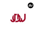 Letter JOW Monogram Logo Design Royalty Free Stock Photo