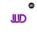 Letter JUD Monogram Logo Design Royalty Free Stock Photo