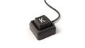 Letter K button of single key computer keyboard, 3D illustration Royalty Free Stock Photo