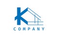 Letter K Construction Vector Logo Design Template Royalty Free Stock Photo