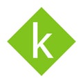 Letter K in green color box