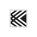 Letter k simple stripes geometric line square logo