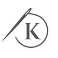 Letter K Tailor Logo, Needle and Thread Logotype for Garment, Embroider, Textile, Fashion, Cloth, Fabric