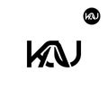 Letter KAU Monogram Logo Design