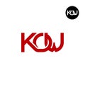 Letter KOW Monogram Logo Design