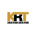 Letter KRT simple monogram logo icon design. Royalty Free Stock Photo