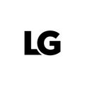 Letter L and G, LG logo design template. Minimal monogram initial based logotype