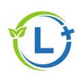 Letter L Healthcare Logo. Doctor Logo on Alphabet L Sign. Medical Pharmacy Plus Symbol Design
