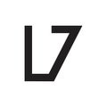 Letter l7 simple geometric line logo vector