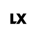 Letter L and X, LX logo design template. Minimal monogram initial based logotype