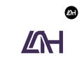 Letter LAH Monogram Logo Design