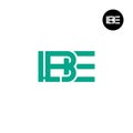 Letter LBE Monogram Logo Design Royalty Free Stock Photo