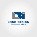 Letter LBI logo design idea Royalty Free Stock Photo