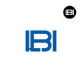 Letter LBI Monogram Logo Design Royalty Free Stock Photo
