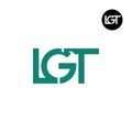 Letter LGT Monogram Logo Design Royalty Free Stock Photo