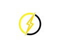 A Letter Lightning Logo