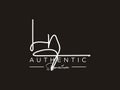 Letter LN Signature Logo Template Vector