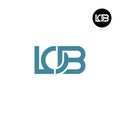 Letter LOB Monogram Logo Design Royalty Free Stock Photo