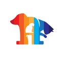 Letter A logo. letter based Pet icon