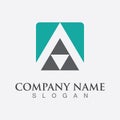 A Letter Logo Business icon Template Vector design Royalty Free Stock Photo