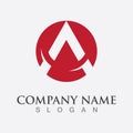 A Letter Logo Business icon Template Vector design Royalty Free Stock Photo