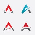 A Letter Logo Business icon Template Vector design Royalty Free Stock Photo