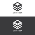 Letter icon logo isometric design Royalty Free Stock Photo