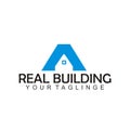 Letter logos, building logos, housing logos, real building logos, illustrations, vectors.