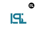 Letter LSL Monogram Logo Design Royalty Free Stock Photo