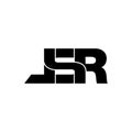 Letter LSR simple monogram logo icon design.
