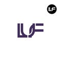 Letter LUF Monogram Logo Design Royalty Free Stock Photo