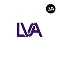 Letter LVA Unique Monogram Logo Design Royalty Free Stock Photo