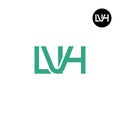 Letter LVH Monogram Logo Design Royalty Free Stock Photo