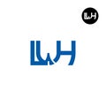 Letter LWH Monogram Logo Design Royalty Free Stock Photo