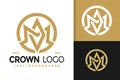 Letter M Crown Creative Logo Design, brand identity logos vector, modern logo, Logo Designs Vector Illustration Template Royalty Free Stock Photo