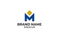 Letter M Diamond Logo Vector Design Template Royalty Free Stock Photo