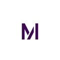 Letter M logo icon design template elements Royalty Free Stock Photo