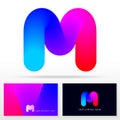 Letter M logtype design - Stock vector logo template.