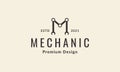 Letter m for mechanic logo symbol vector icon illustration graphic design Royalty Free Stock Photo