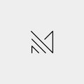 Letter M MM Monogram Logo Design Minimal