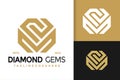 Letter M or N Diamond Jewelry Logo Design, brand identity logos vector, modern logo, Logo Designs Vector Illustration Template Royalty Free Stock Photo