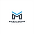 Letter M for Real estate logo icon, Home Construction bussiness