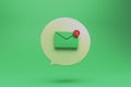 letter mail icon in round bubble