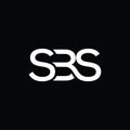 letter mark SBS logo design vector template Royalty Free Stock Photo