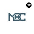 Letter MBC Monogram Logo Design Royalty Free Stock Photo