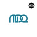 Letter MDQ Monogram Logo Design Royalty Free Stock Photo