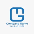Letter MG logo design Royalty Free Stock Photo