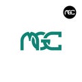 Letter MGC Monogram Logo Design Royalty Free Stock Photo
